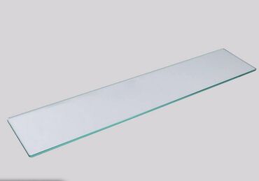 стеклянная полка: Полка стеклянная тонированная, толщина 4 мм, кромка обработана -