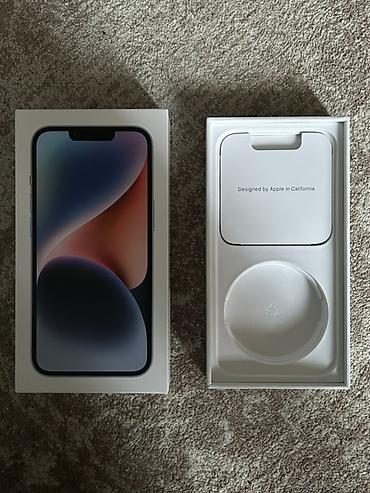 Apple iPhone: IPhone 14, Б/у, 128 ГБ, Синий, Кабель, 88 % — 10