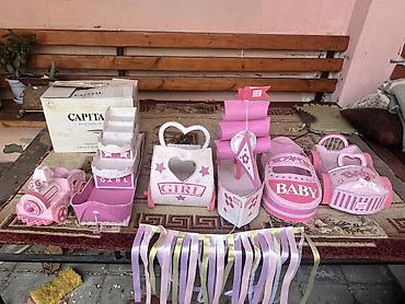 sade dırnaq bezekleri: Mövzu: “Baby Girl” mövzulu dekor dəsti Təsvir: - Qız uşağı üçün — 3