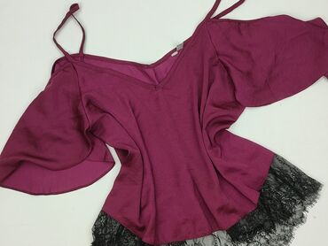 czarne bluzki z piórami: Women's blouse, size L (EU 40)