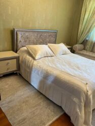 белая мебель для спальни: İkinəfərlik çarpayı, Dolab