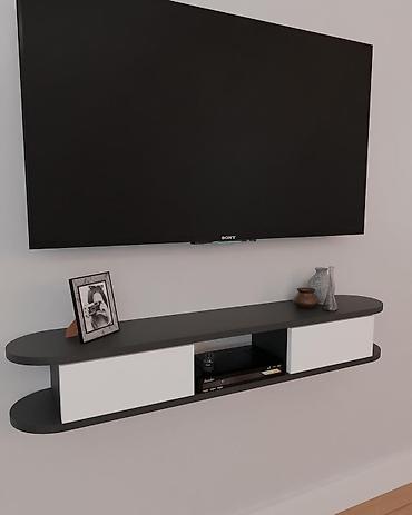 Ostali nameštaj: Zidna TV polica – moderni viseći konzolni element Zidna polica Verona — 8