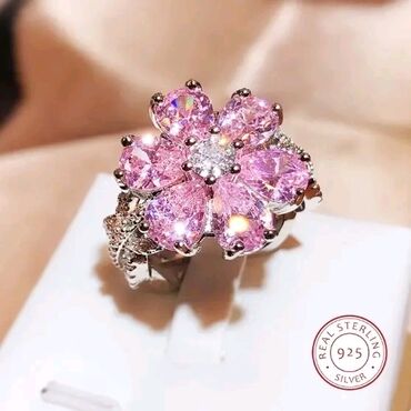 prsten srebro: Women's ring, Material: Cubic zirconia