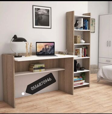 Uşaq masaları: Oğlan və qız üçün, Yeni, Siyirməli, Yazı masası, Stulsuz — 3