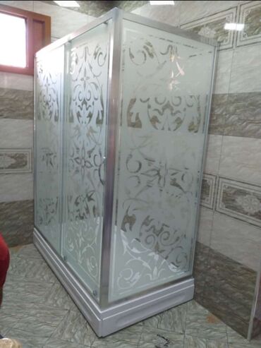 Duş kabinaları, arakəsmələr: Yeni Üstü açıq kabina, Düzbucaqlı, Ödənişli çatdırılma — 5