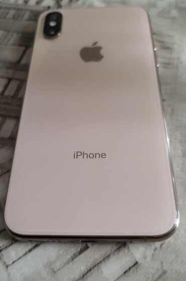 Apple iPhone: IPhone Xs, 64 GB, Matte Gold, Zəmanət, Simsiz şarj, Face ID