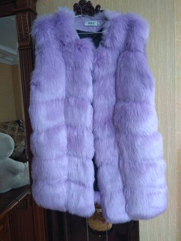 Шубы: Шуба XL (EU 42), цвет - Фиолетовый