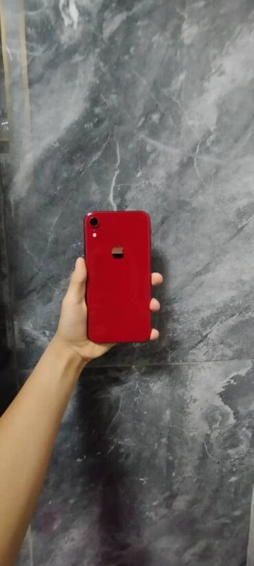 китайски айфон: IPhone Xr, Б/у, 128 ГБ, Красный, Зарядное устройство, Кабель, 82 %