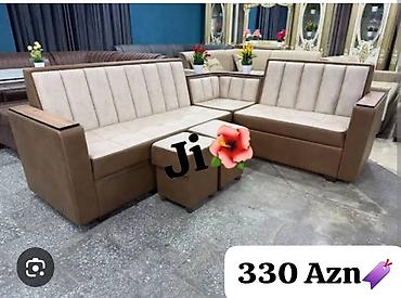 divan kreslo gence: Künc divan dəsti – 3 parçalı modul quruluş: - 2 ədəd ikiyerli oturacaq — 1