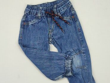różowe mom jeans: Spodnie jeansowe, H&M, 1.5-2 lat, 92, stan - Zadowalający