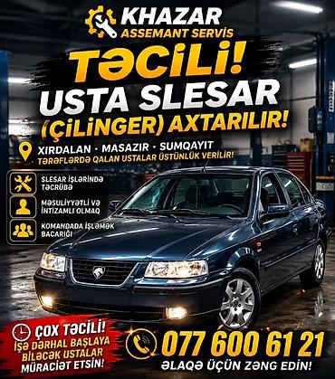 zabratda xadmə tələb olnur: Khazar Assement Servis üçün təcili usta slesar (çilinger) axtarılır — 1