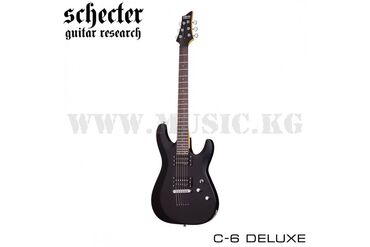 Барабаны: Электрогитара Schecter C-6 Deluxe Satin Black -6 Deluxe – новинка