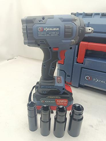 Инструменты: Аккумуляторный ударный гайковерт Excalibur 1/2" Описание: - Мощный — 6