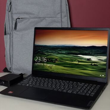 компьютеров: Ноутбук, Lenovo, 8 ГБ ОЗУ, AMD Ryzen 7, 15.6 ", Б/у, Для несложных задач, память SSD