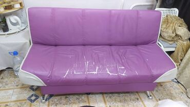 турецкий диван: Прямой диван, цвет - Розовый, Б/у