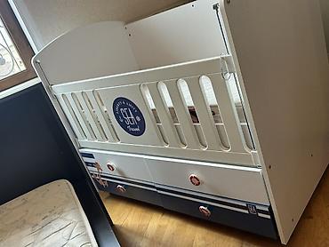 lövbər: Uşaq beşiyi – “SEA Travel” dizaynlı - Rəng: ağ, lacivərt və mavi — 3