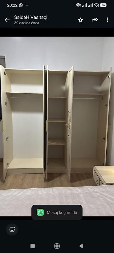 Mebel: Yataq desti 830 manat.Catdirilma qurasdirilma odenisle.Olcu dolab E — 2
