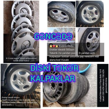 disklər 16: İşlənmiş Disk təkər Mercedes-Benz R 16