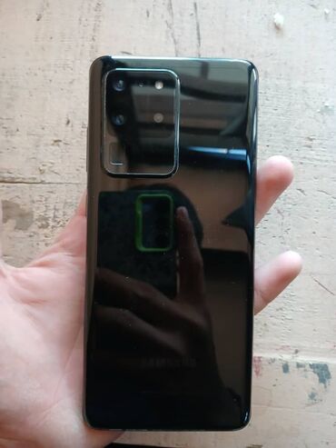 самсунг галакси с: Samsung Galaxy S20 Ultra, Колдонулган, 256 ГБ, түсү - Кара