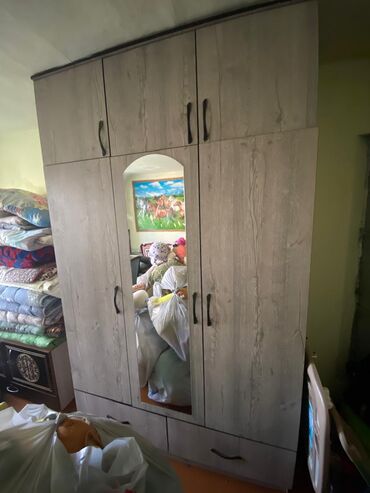 шкаф для офиса дома: Кийим салуучу шкаф, Жаңы, Түз