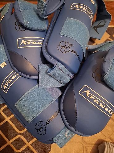 футы каратэ: Экипировка для каратэ Arawaza (синяя), одобренная WKF: - Набор — 6