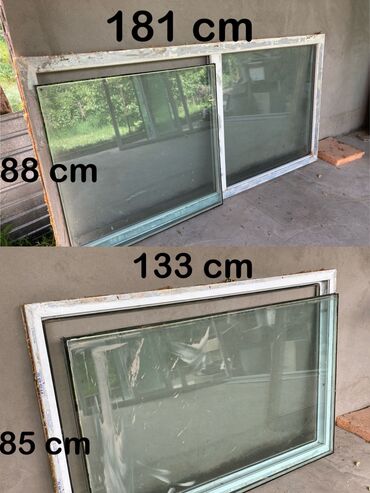 алюмин окна: Пластиковое окно, цвет - Белый, Б/у, Самовывоз, Платная доставка