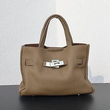 tory burch: Сумка тоут из натуральной мягкой зернистой кожи с жесткой формой верха — 2