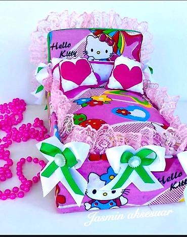 Sifarişlə yataq dəstləri: Məhsul: Əl işı miniatür mebel dəsti – kuklalar üçün yataq və divanlar — 7