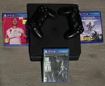 PS4 (Sony Playstation 4): Ps 4 Slim Cox İdealdı Blomu Yerındedı Yaddas 1 TB ustunde 2 Eded