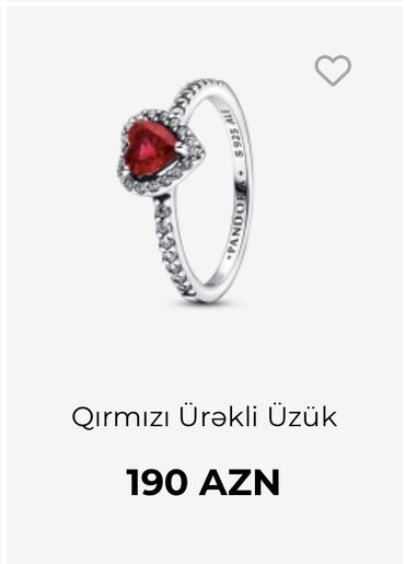 qızıl üzüklərin qiyməti: Üzük, Pandora, Gümüş