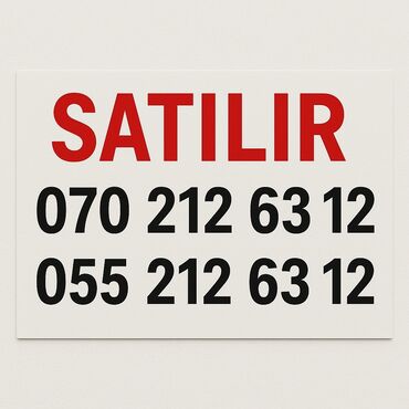 sim nomrələr: Nömrə: ( 070 ) ( 72126312 ), İşlənmiş