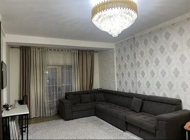 квартира берилет достук: 2 бөлмө, 60 кв. м, Элитка, 6 кабат, Евроремонт