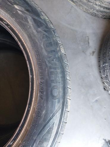Шины 225 / 55 / R 17, Лето, Б/у, Пара, Легковые, Корея, Kumho