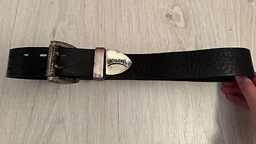 muski kaiševi: Kais Jack&Jones od prave koze,debeo neprobojan,duzina 95 cm sirina — 1