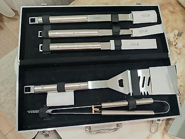 лопатки: Набор для барбекю BergHOFF Essentials, 6 предметов, в алюминиевом — 4