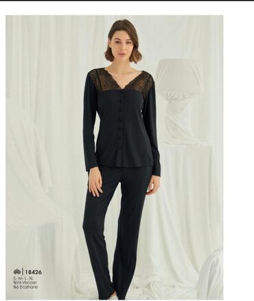 Ночные сорочки: Ночная сорочка, Бамбук, Длинная модель, 2XL, XS, S — 8