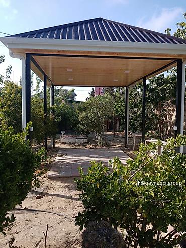 ev tipi çadır: Metall konstruksiyalı bağ besedkası / kölgəlik - Dördkünc çərçivə — 1