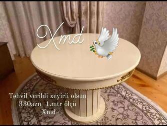 metbex stolu qiymetleri: Гостиный стол, Новый, Нераскладной, Круглый стол