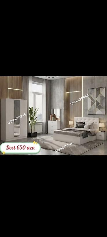 Yataq otağı dəstləri: Yataq otağı dəstləri – modern dizaynlı, funksional və zərif — 1