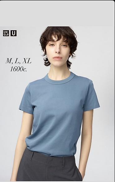 pull bear: Футболка, Классическая модель, Uniqlo, Хлопок, Новый, M — 3