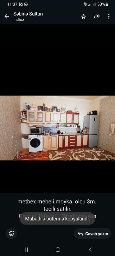 ремонт мебель кухня: Metbex mebeli.moyka. olcu 3m. tecili satilir. Qiymet 180azn Unvan