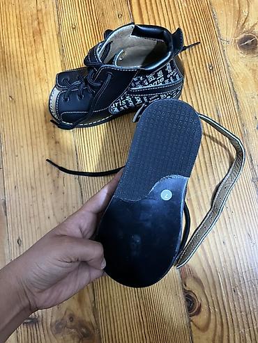 Uşaq ayaqqabıları: Uşaq üçün ortopedik üslubda açıq burunlu dəridən sandal-ked modelləri — 4
