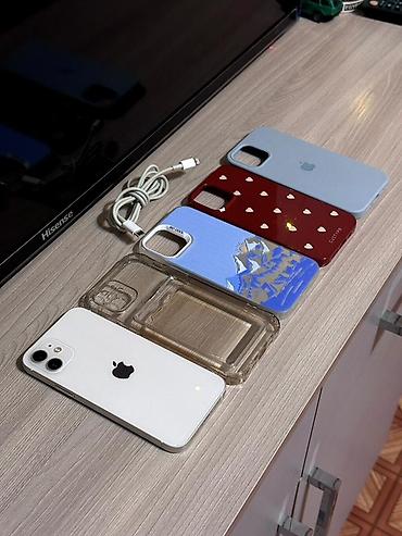 Apple iPhone: IPhone 12, Б/у, 128 ГБ, Белый, Зарядное устройство, Чехол, Защитное стекло, 71 % — 7