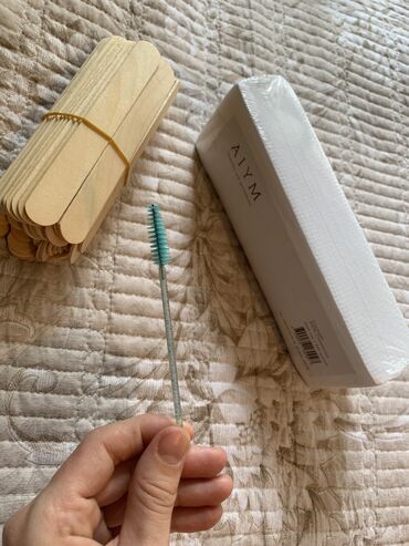 электро зубная щётка: Шпатель для депиляции и бумага для депиляции,щётка для бровей новые