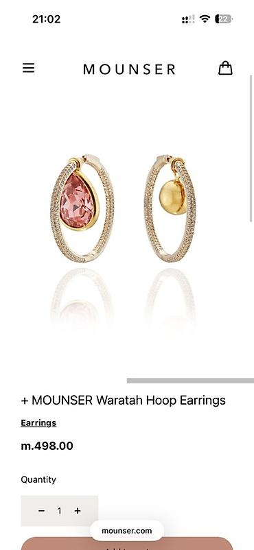 buji: MOUNSER Waratah Hoop Earrings – sırğa - Brend: MOUNSER - Model — 1