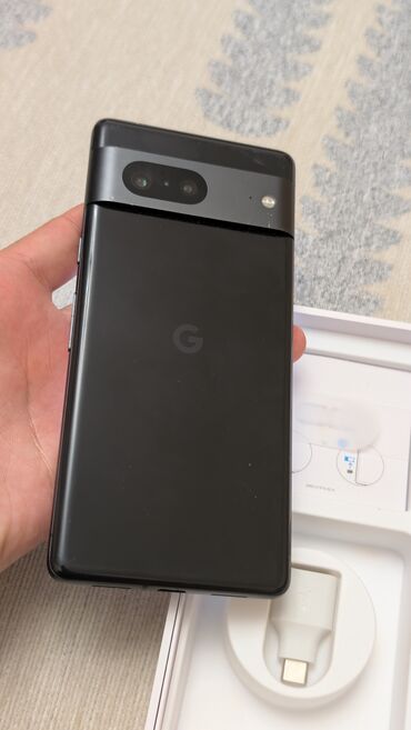 срочно только нал: Google Pixel 7, Б/у, 128 ГБ, цвет - Черный, 1 SIM, eSIM