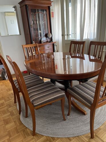Setovi stolova i stolica: Drvo, Do 6 mesta, Upotrebljenо