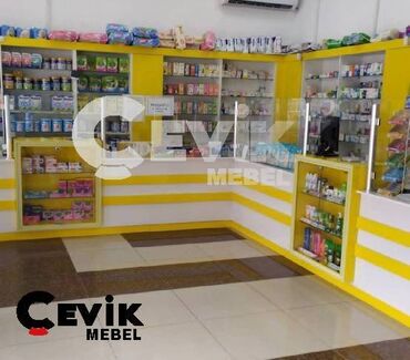 rumıniya mebel: Aptek vitrin mebeli sifarişi