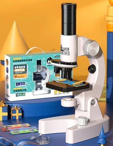 ящик для документов: Микроскоп ученический, увеличение до 4800х. Подойдёт для начинающих