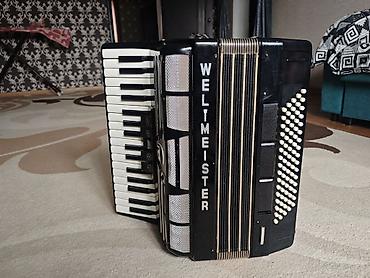 Аккордеоны: Аккордеон Weltmeister (Германия), классическая черно-белая модель — 7